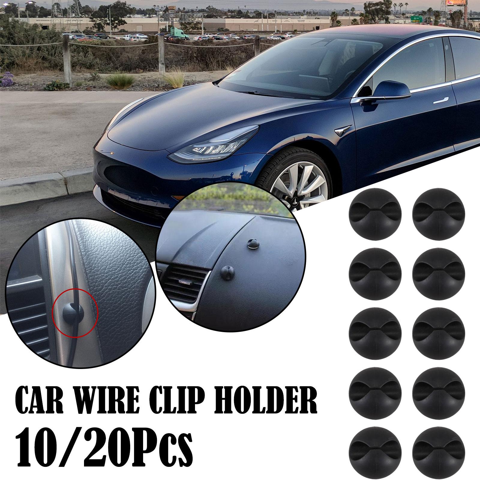 Tech Accessories For Office Desk - Car Dashboard Data Cable Clip Self-Adhesive