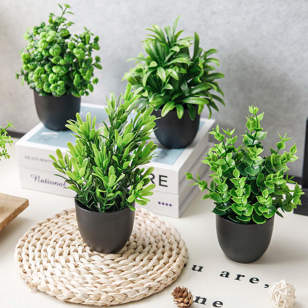 4 Packs Fake Plants Artificial - Tech Accessories For Office Desk บทวิจารณ์และราคา