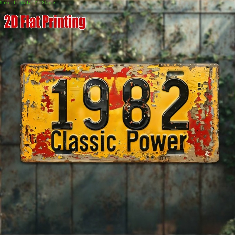1980-1989 Vintage License Plat - Vintage Tech Accessories บทวิจารณ์และราคา