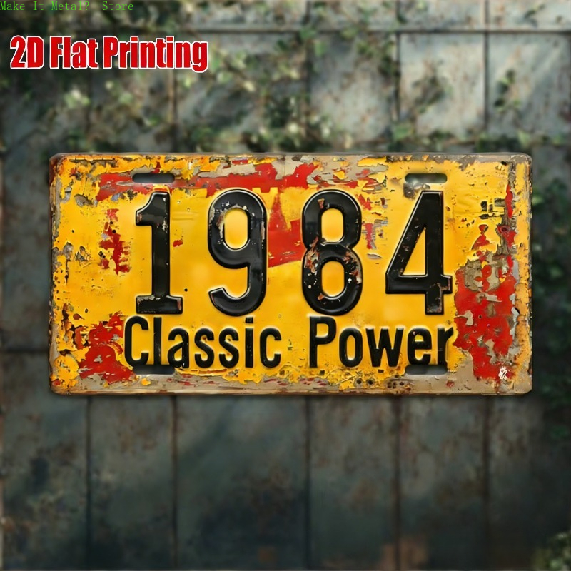 1980-1989 Vintage License Plat - Vintage Tech Accessories บทวิจารณ์และราคา