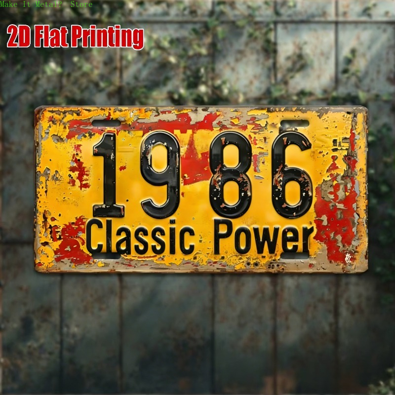 1980-1989 Vintage License Plat - Vintage Tech Accessories บทวิจารณ์และราคา