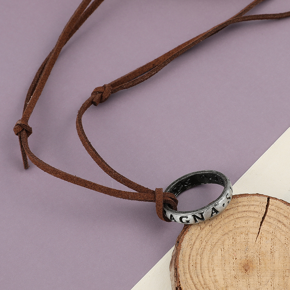 Game Anime Leather Chain Ring  - Vintage Tech Accessories บทวิจารณ์และราคา