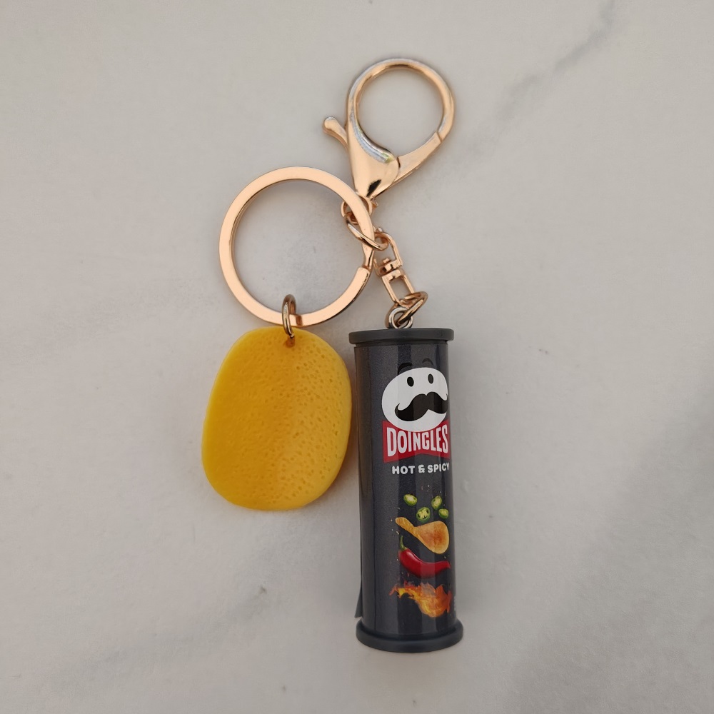 Creative Potato Chip Keychain  - Tech Girl Accessories บทวิจารณ์และราคา