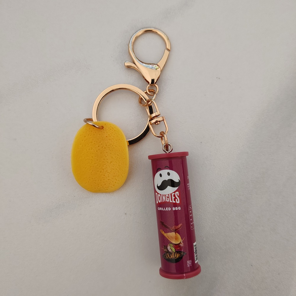Creative Potato Chip Keychain  - Tech Girl Accessories บทวิจารณ์และราคา
