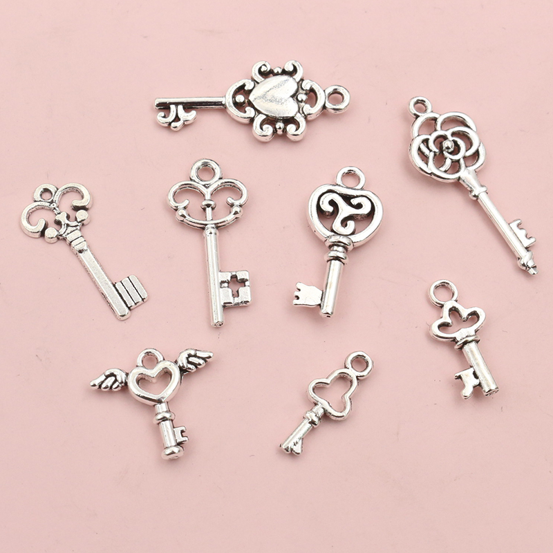 50pcs Vintage Small Key Charms - Vintage Tech Accessories บทวิจารณ์และราคา