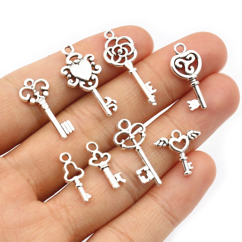 50pcs Vintage Small Key Charms - Vintage Tech Accessories บทวิจารณ์และราคา