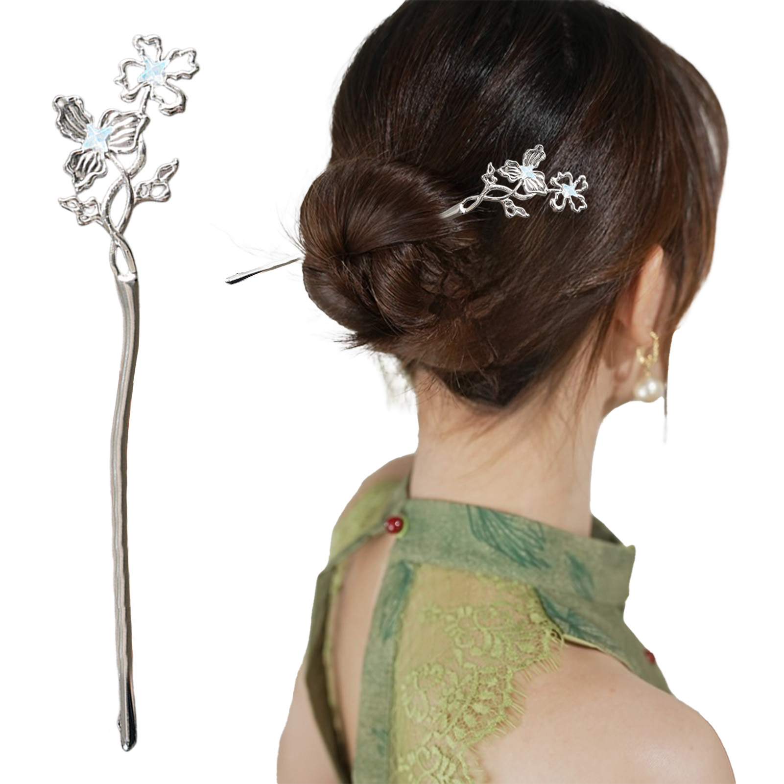 Metal Butterfly Hair Sticks Ch - Vintage Tech Accessories บทวิจารณ์และราคา