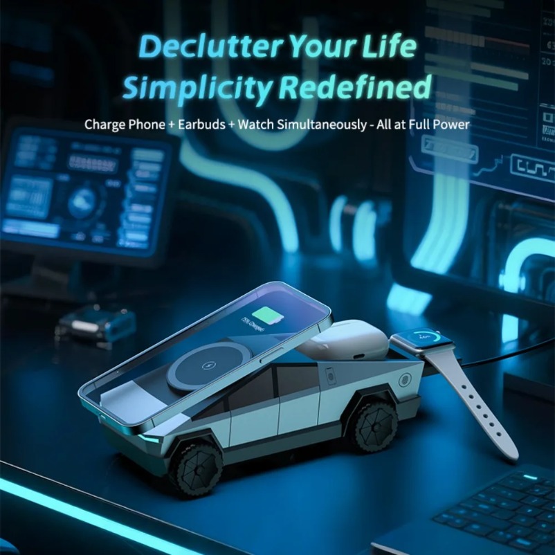 VIKEFON Desk Car Magnetic 3-in - Wireless Charger 3 In 1 บทวิจารณ์และราคา