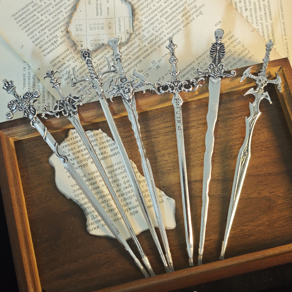 1pc Gothic Style Metal Sword H - Vintage Tech Accessories บทวิจารณ์และราคา