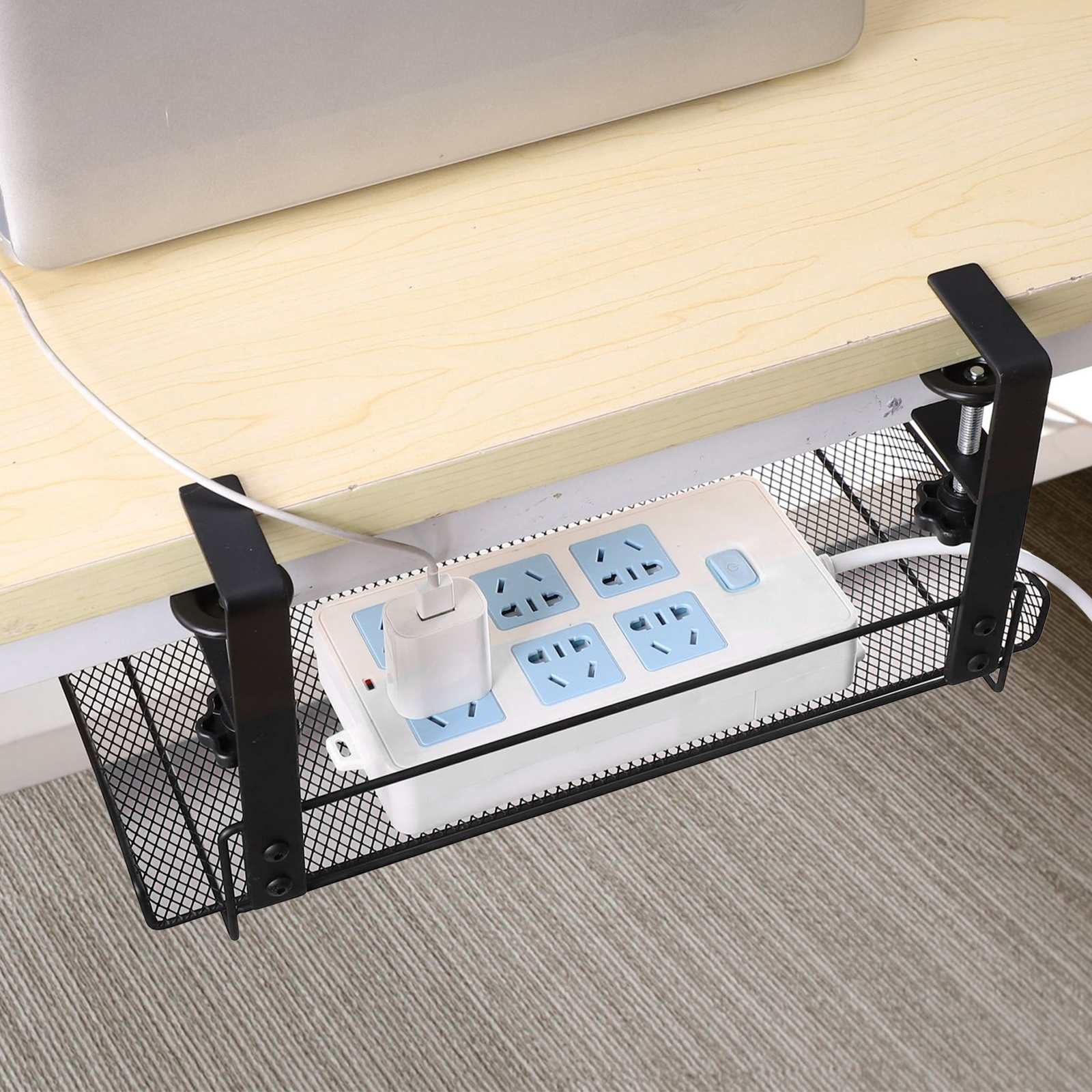 Wire Organizer Metal Under Des - Tech Accessories For Office Desk บทวิจารณ์และราคา