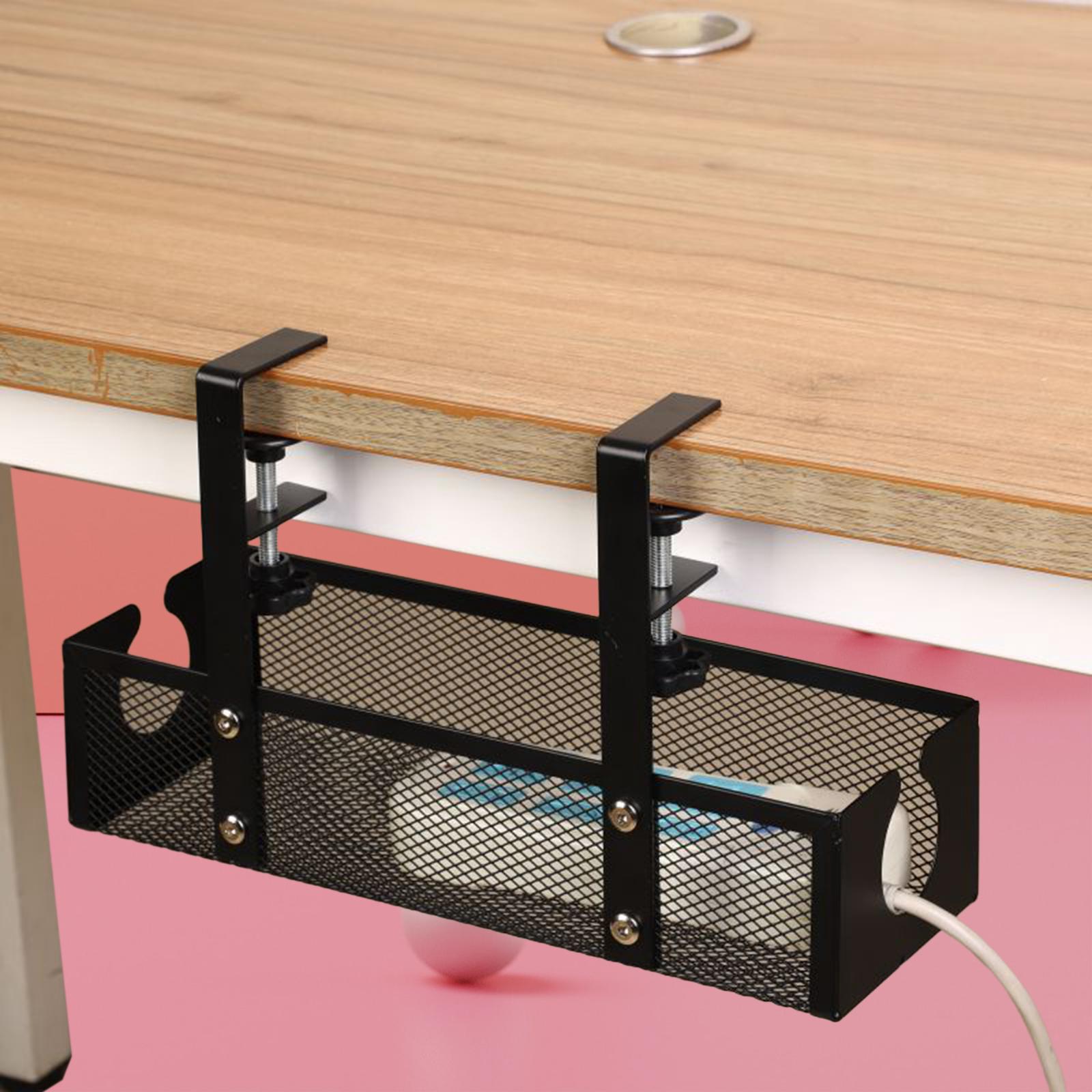 Wire Organizer Metal Under Des - Tech Accessories For Office Desk บทวิจารณ์และราคา