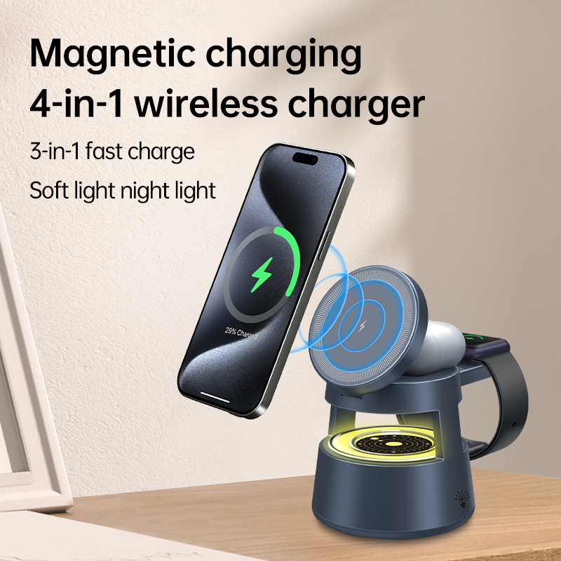 4-in-1 Wireless Charger Statio - Wireless Charger 3 In 1 บทวิจารณ์และราคา