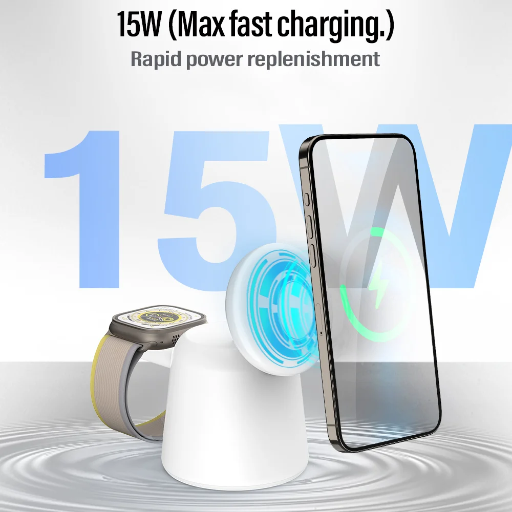 3 in 1 Magnetic Wireless Charg - Wireless Charger 3 In 1 บทวิจารณ์และราคา