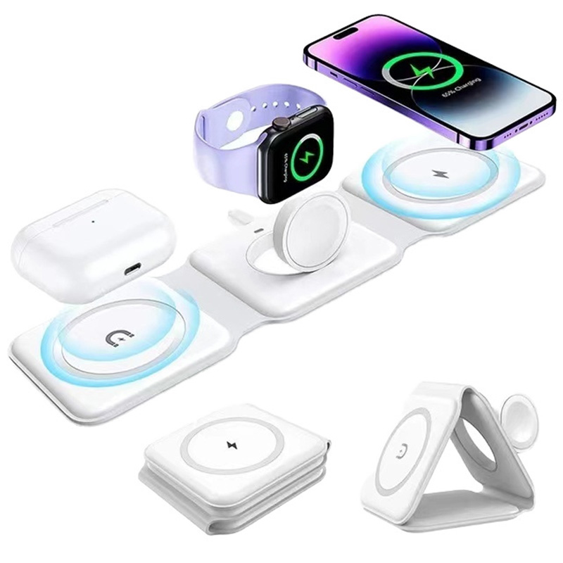 3-in-1 Magnetic Folding Wirele - Wireless Charger 3 In 1 บทวิจารณ์และราคา