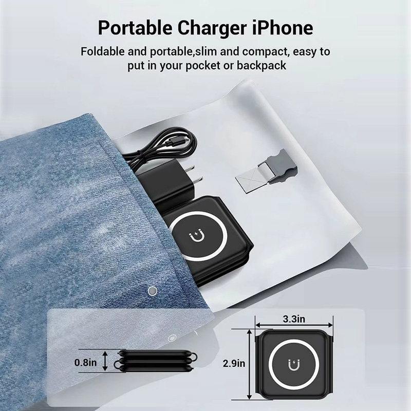 3-in-1 Magnetic Folding Wirele - Wireless Charger 3 In 1 บทวิจารณ์และราคา