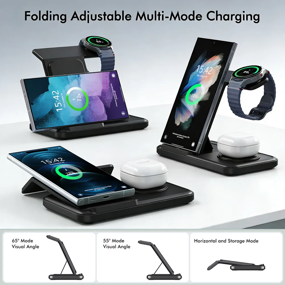 3 IN 1 Wireless Charger Statio - Wireless Charger 3 In 1 บทวิจารณ์และราคา