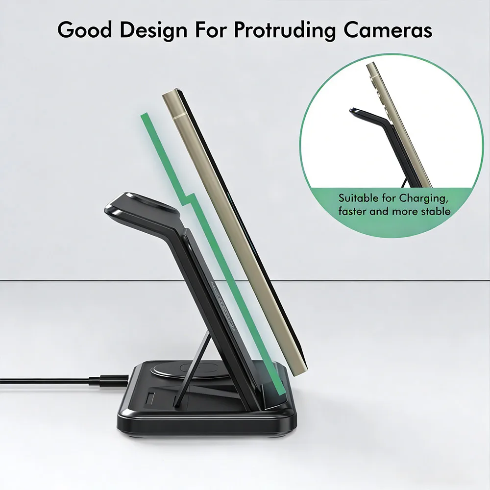 3 IN 1 Wireless Charger Statio - Wireless Charger 3 In 1 บทวิจารณ์และราคา
