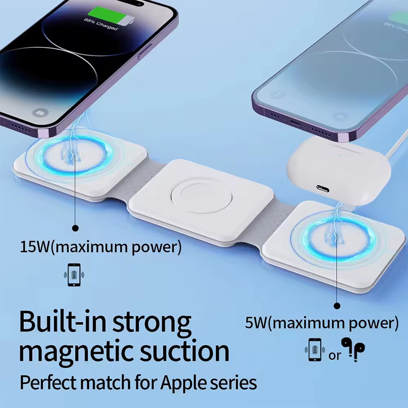 Universal Qi2 Magnetic Foldabl - Wireless Charger 3 In 1 บทวิจารณ์และราคา