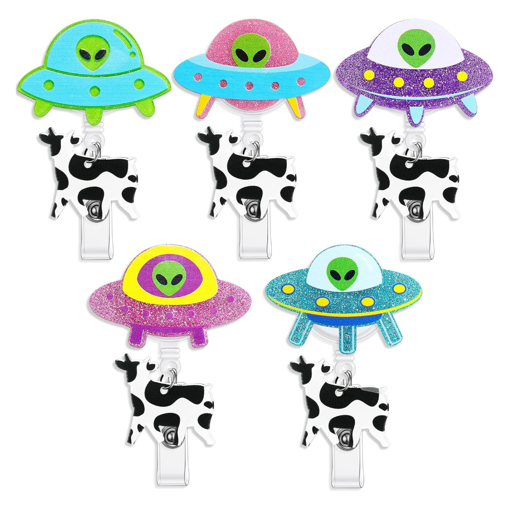 Glitter Alien Badge Holder Cut - Xray Tech Accessories บทวิจารณ์และราคา
