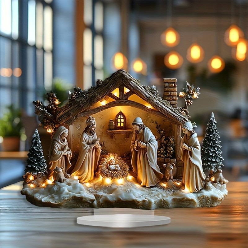 2025 New Nativity Jesus Birth  - Tech Accessories For Office Desk บทวิจารณ์และราคา