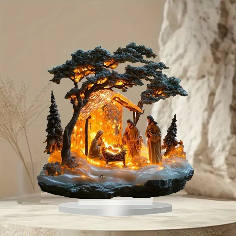 2025 New Nativity Jesus Birth  - Tech Accessories For Office Desk บทวิจารณ์และราคา