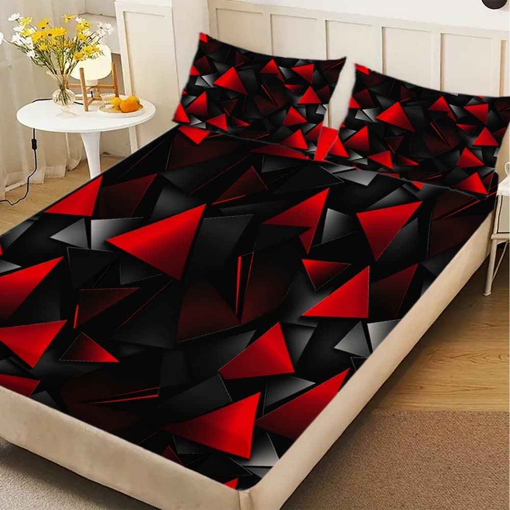 1pc Red Triangle Tech-Inspired - Tech Queen บทวิจารณ์และราคา