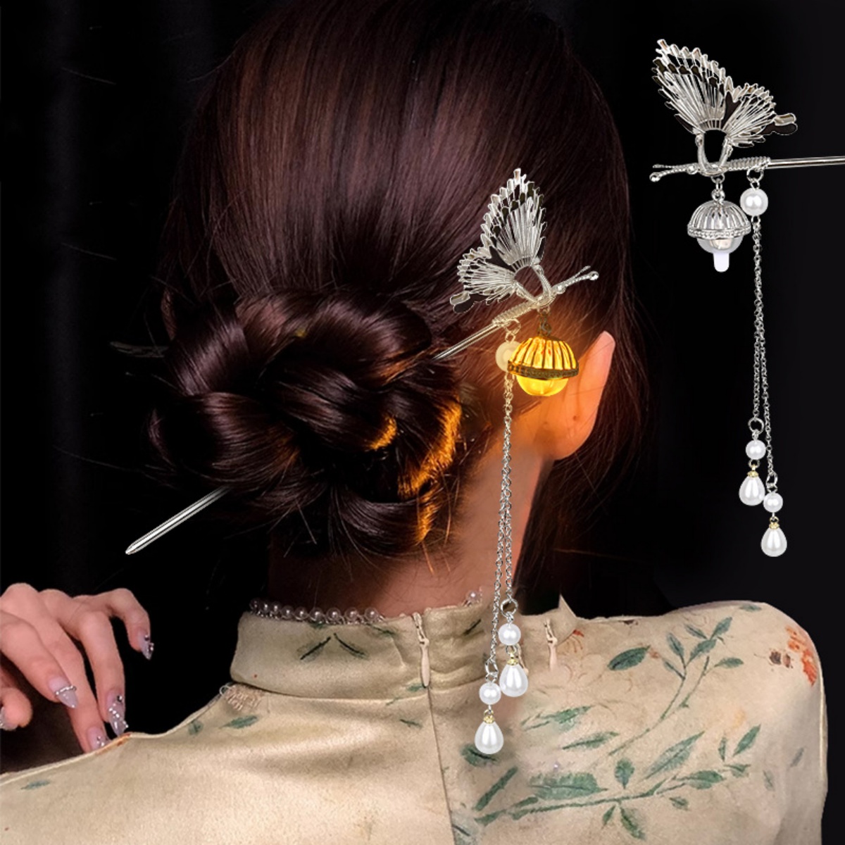 Luminous Flower Hairpin For Wo - Vintage Tech Accessories บทวิจารณ์และราคา
