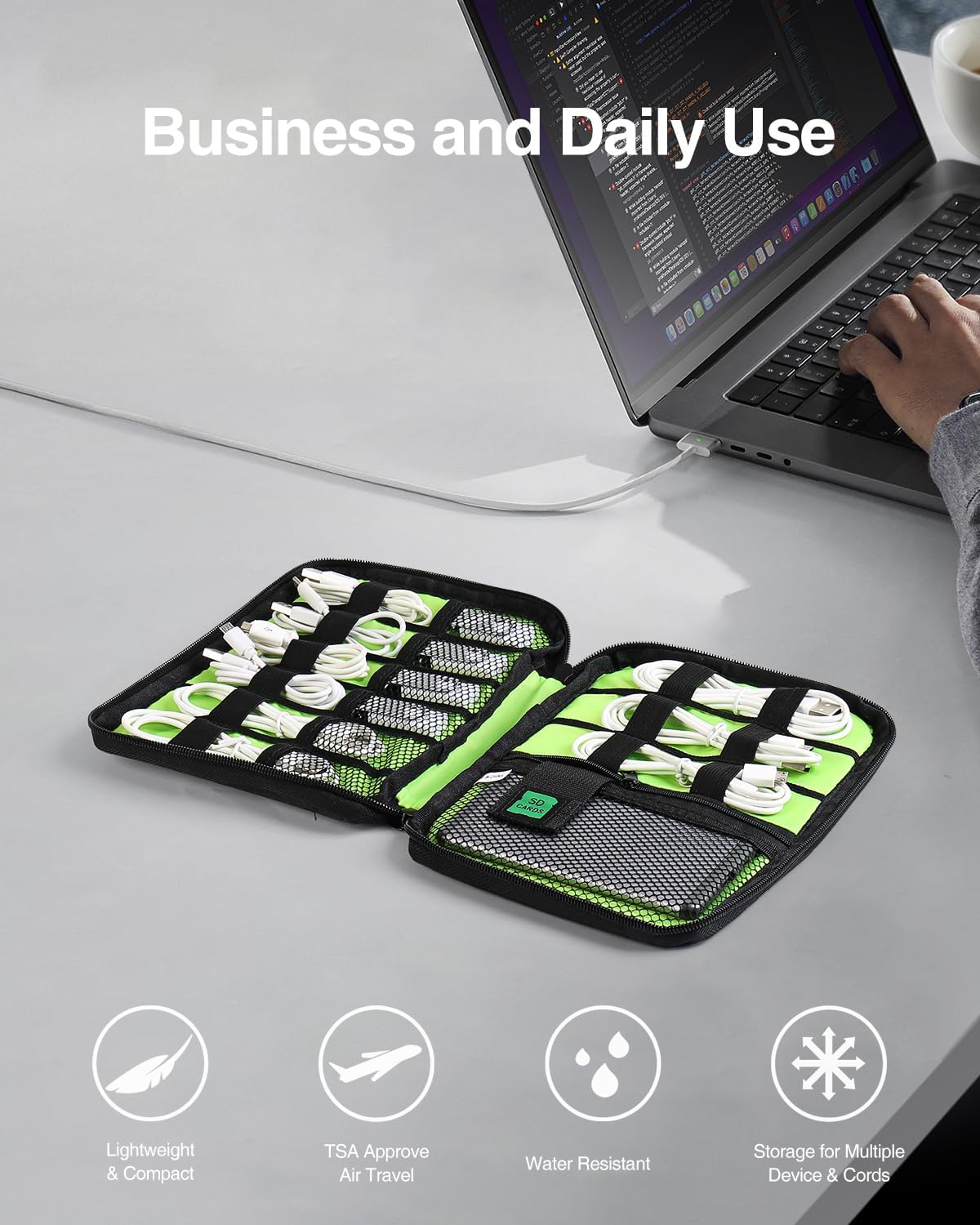 Travel Cable Organizer Bag, Fl - Tech Accessories For Travel บทวิจารณ์และราคา