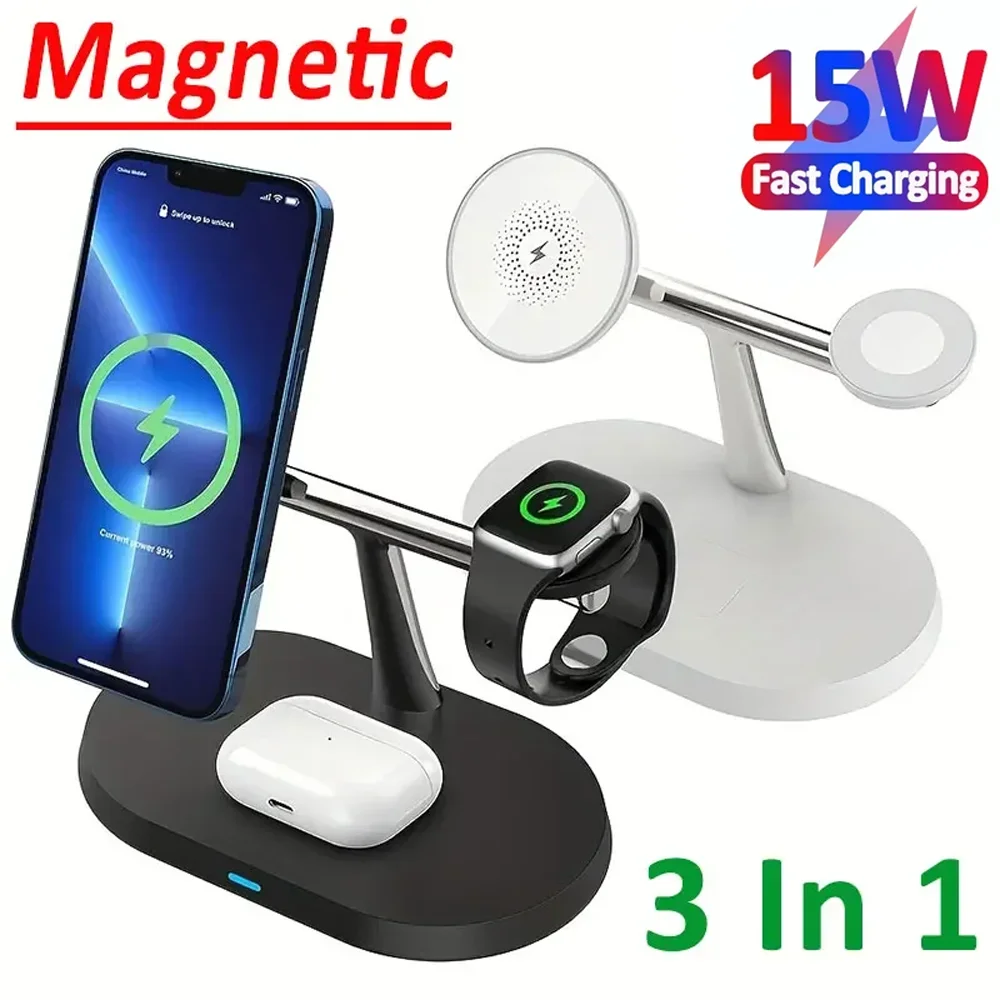 Magnetic Wireless Charger Stan - Wireless Charger 3 In 1 บทวิจารณ์และราคา