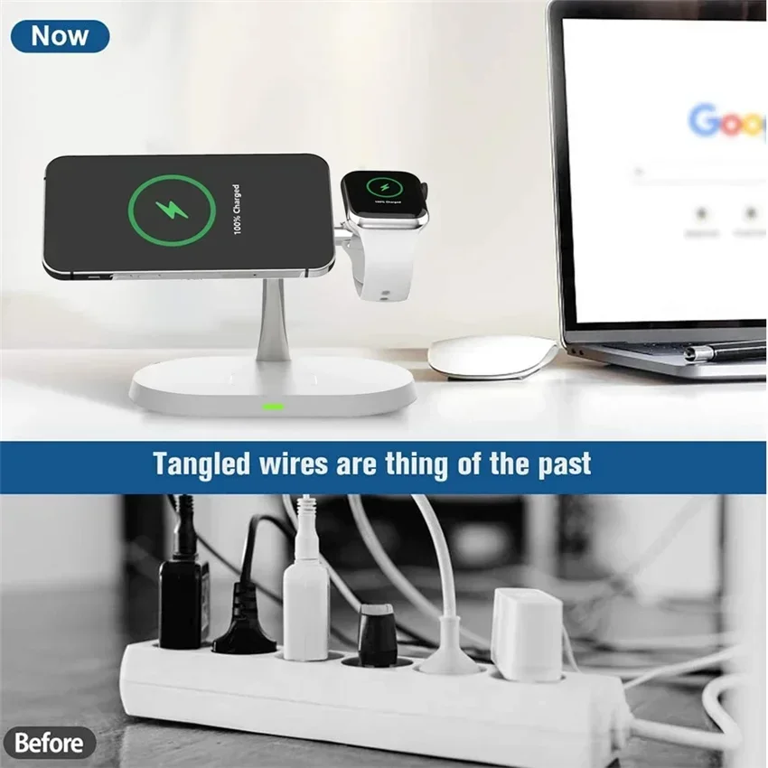 Magnetic Wireless Charger Stan - Wireless Charger 3 In 1 บทวิจารณ์และราคา