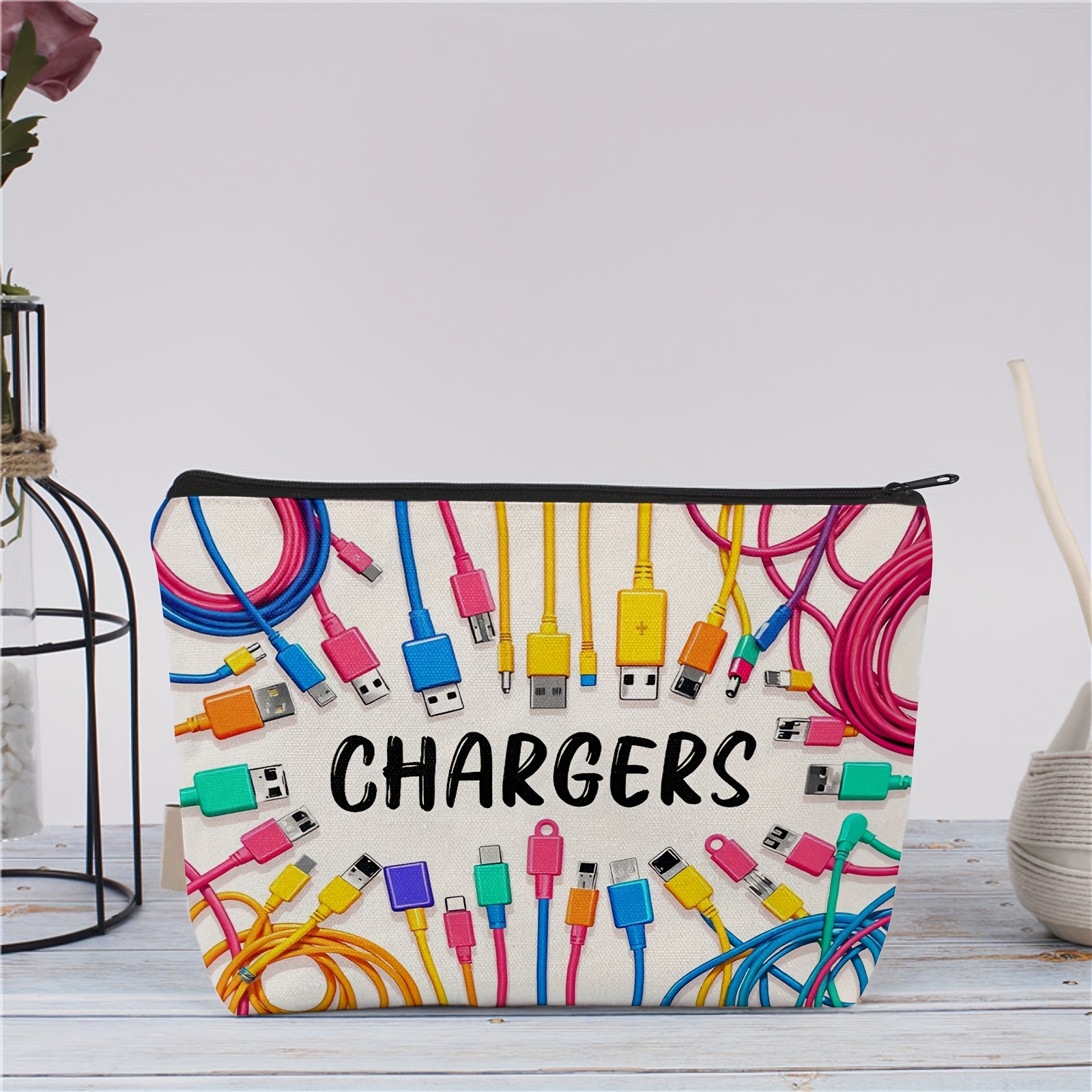 Colorful Cable USB Storage Bag - Tech Accessories For Office Desk บทวิจารณ์และราคา