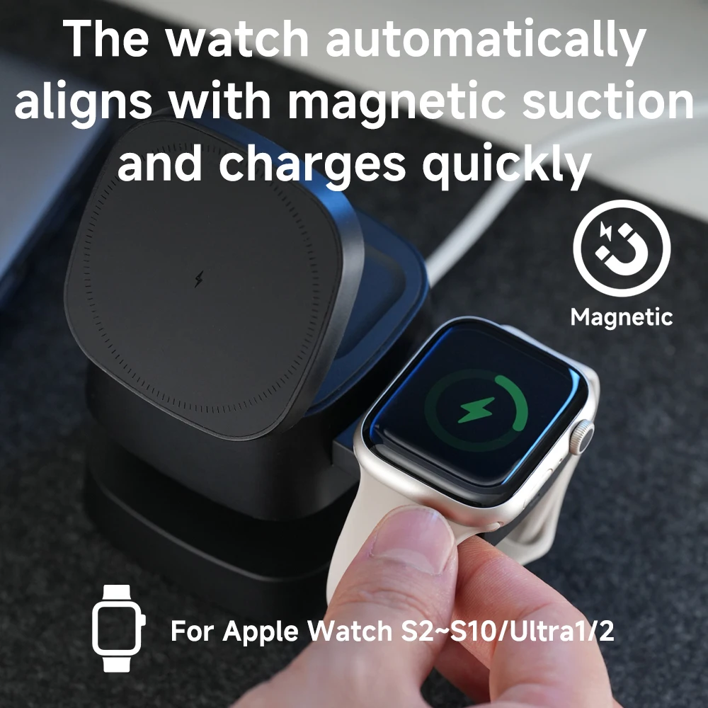 Magnetic 3 in 1 Wireless Charg - Wireless Charger 3 In 1 บทวิจารณ์และราคา
