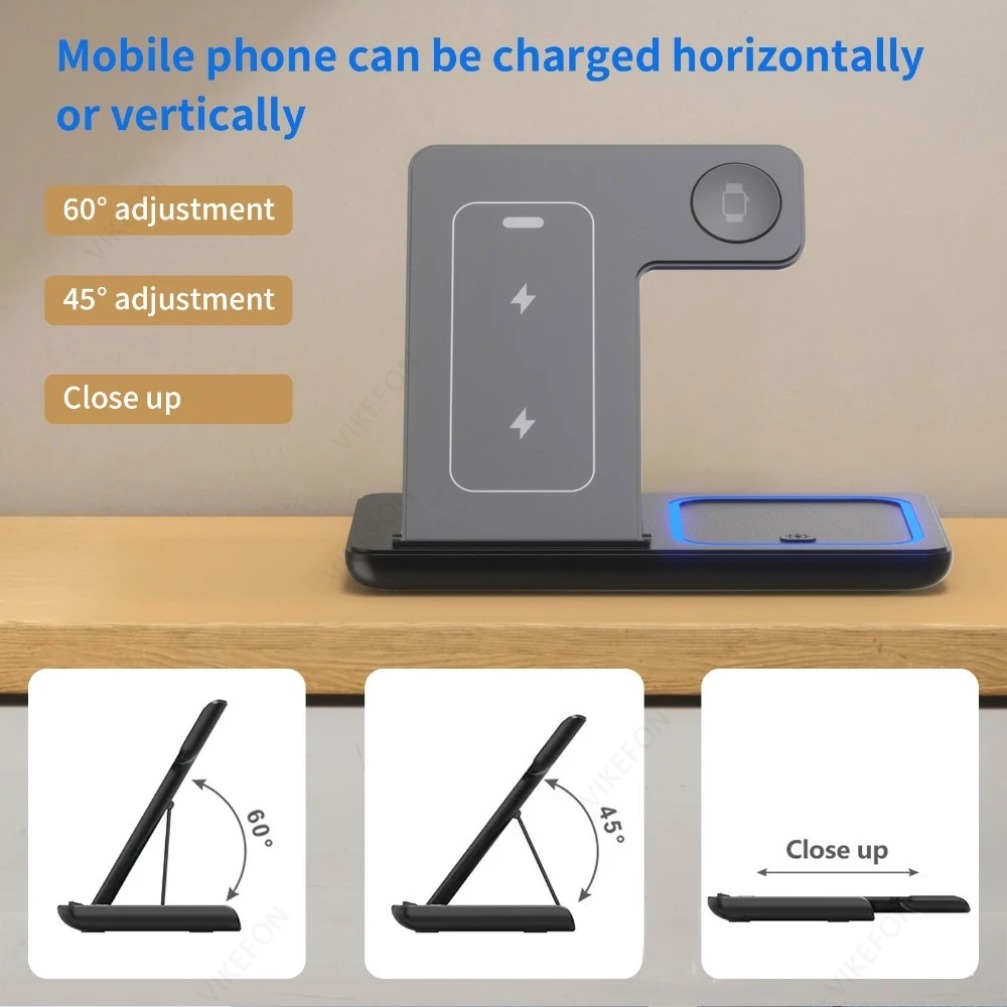 Foldable 3 in 1 Wireless Charg - Wireless Charger 3 In 1 บทวิจารณ์และราคา