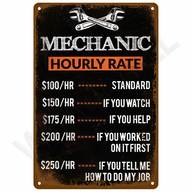 Vintage Metal Plate Tin Sign P - Vintage Tech Accessories บทวิจารณ์และราคา