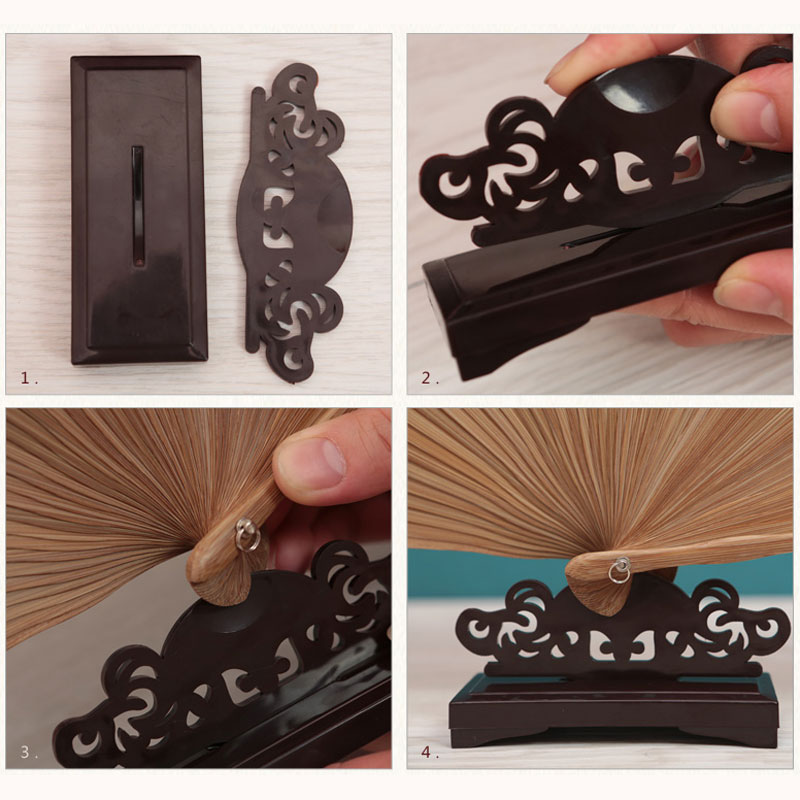 Vintage Art Style Folding Fan  - Tech Accessories For Office Desk บทวิจารณ์และราคา