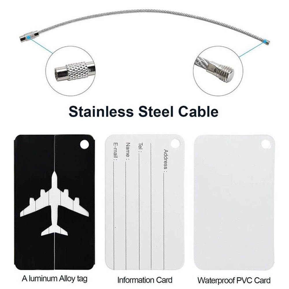 Aluminium Travel Luggage Tags  - Tech Accessories For Travel บทวิจารณ์และราคา