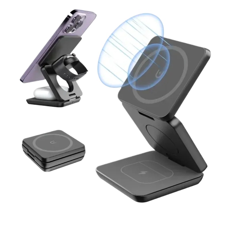 3 in 1 Foldable Magnetic Wirel - Wireless Charger 3 In 1 บทวิจารณ์และราคา
