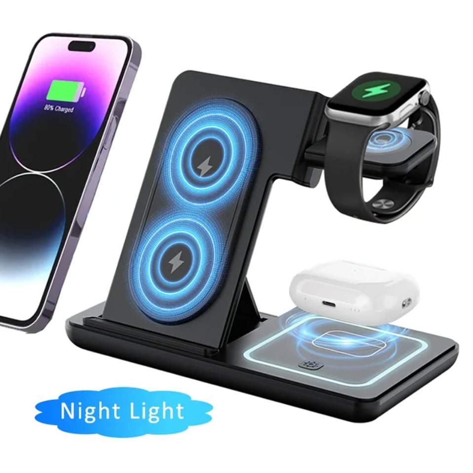 Night LED Light 3 In 1 Wireles - Wireless Charger 3 In 1 บทวิจารณ์และราคา