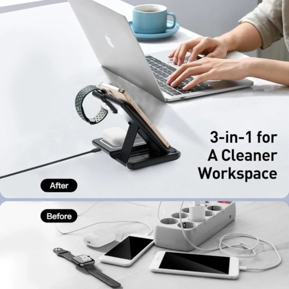 Night LED Light 3 In 1 Wireles - Wireless Charger 3 In 1 บทวิจารณ์และราคา