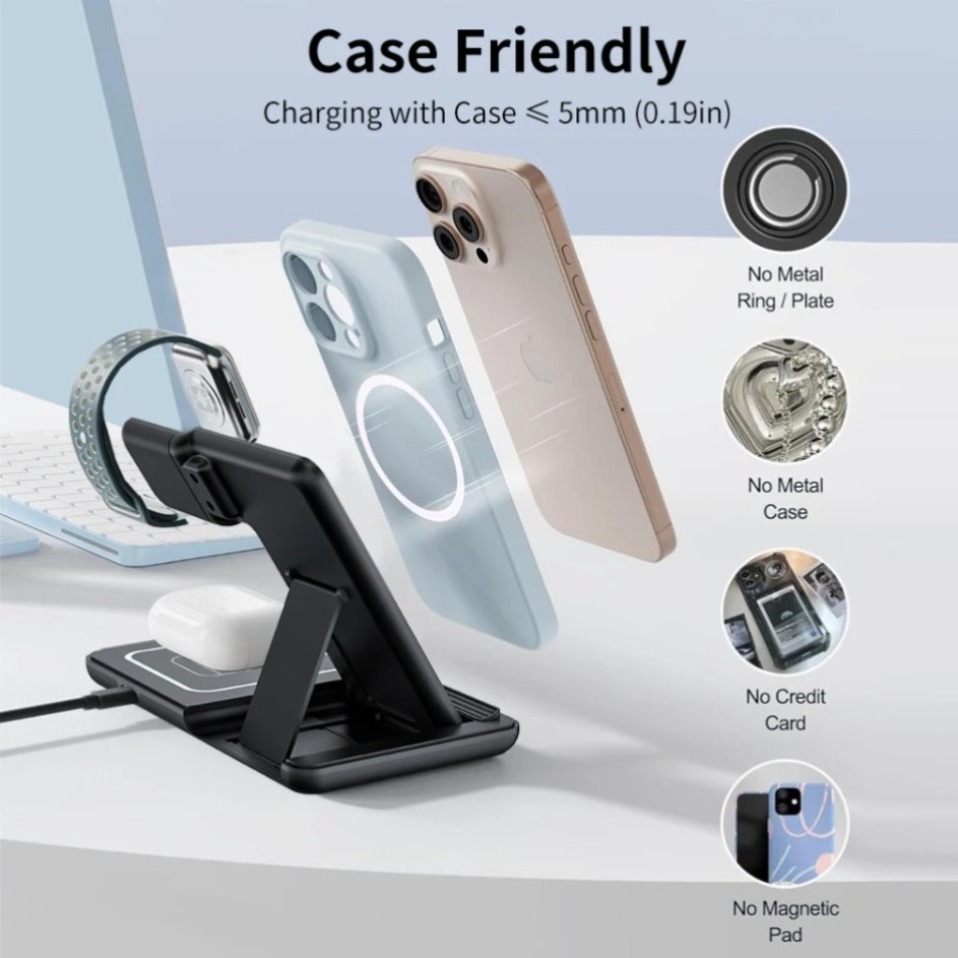 Night LED Light 3 In 1 Wireles - Wireless Charger 3 In 1 บทวิจารณ์และราคา