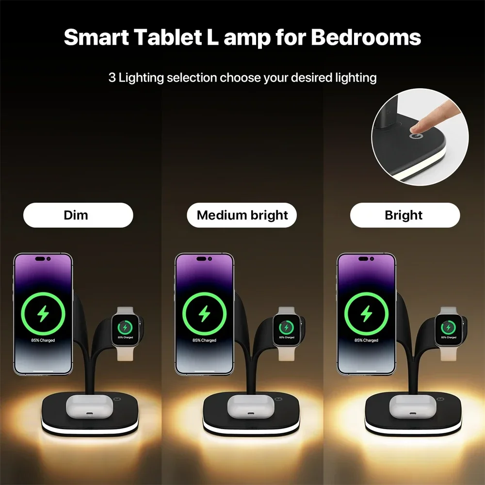 Magnetic 3 in 1 Wireless Charg - Wireless Charger 3 In 1 บทวิจารณ์และราคา