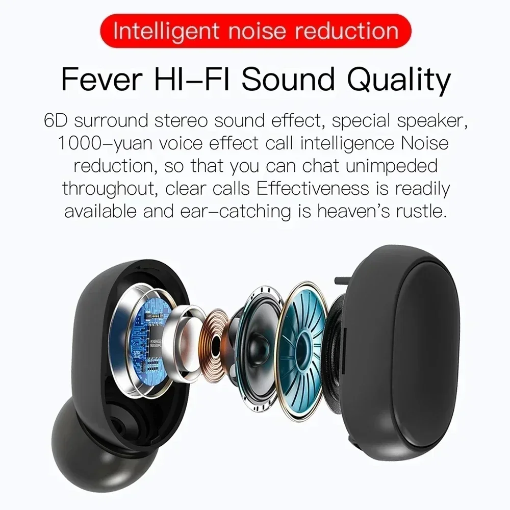 TWS E6S Bluetooth Earphones Wi - Wireless Charger 3 In 1 บทวิจารณ์และราคา