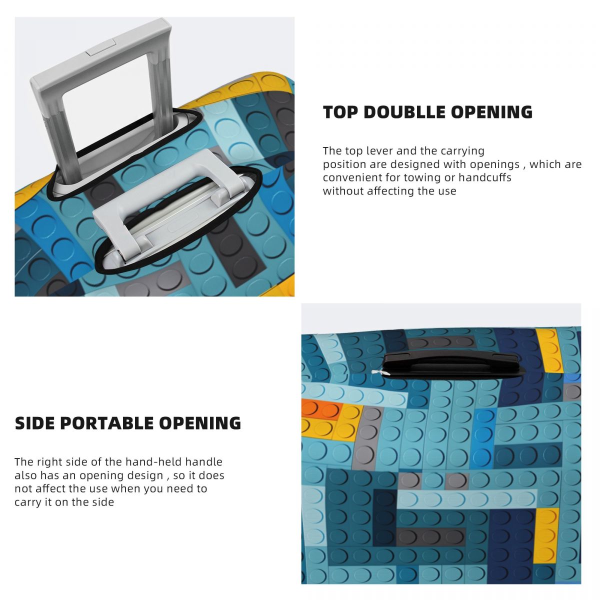 Blue Tech Pixel Building Block - Tech Accessories For Travel บทวิจารณ์และราคา