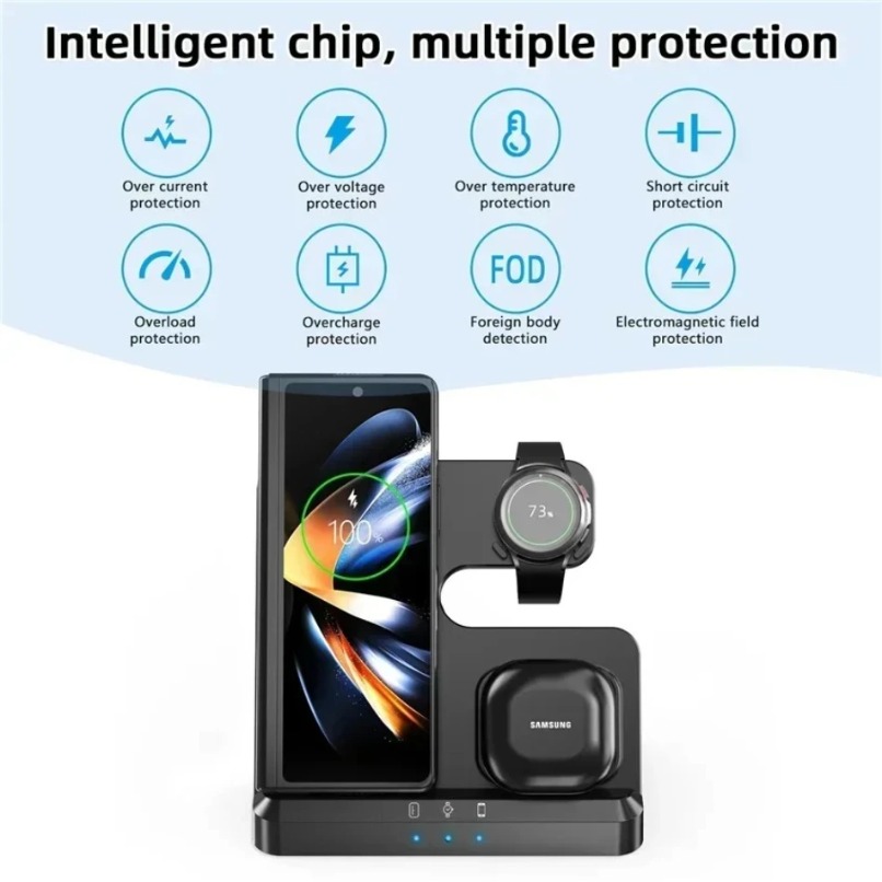 3 in 1 Wireless Charger Statio - Wireless Charger 3 In 1 บทวิจารณ์และราคา