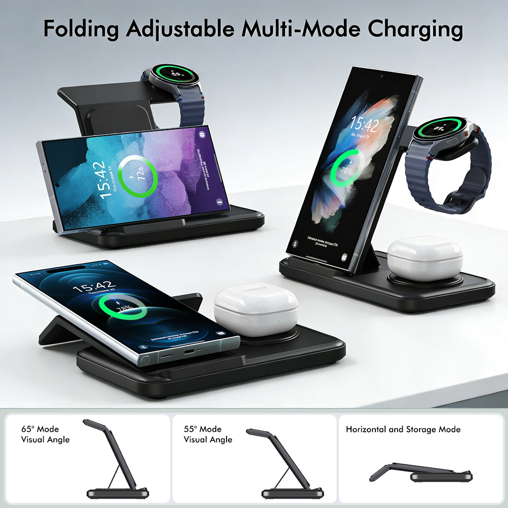 3 in 1 Wireless Charger Stand  - Wireless Charger 3 In 1 บทวิจารณ์และราคา