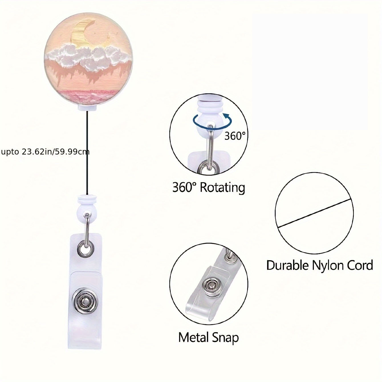 Cute retractable badge scrolls - Xray Tech Accessories บทวิจารณ์และราคา